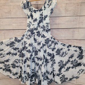 INC Dress Blue/White Sz Large